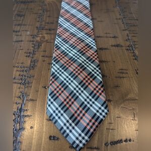 Ben Sherman 100% silk slim plaid tie